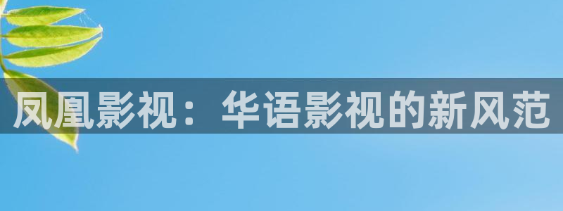 南瓜电影看电影免费吗：凤凰影视：华语影视的新风范